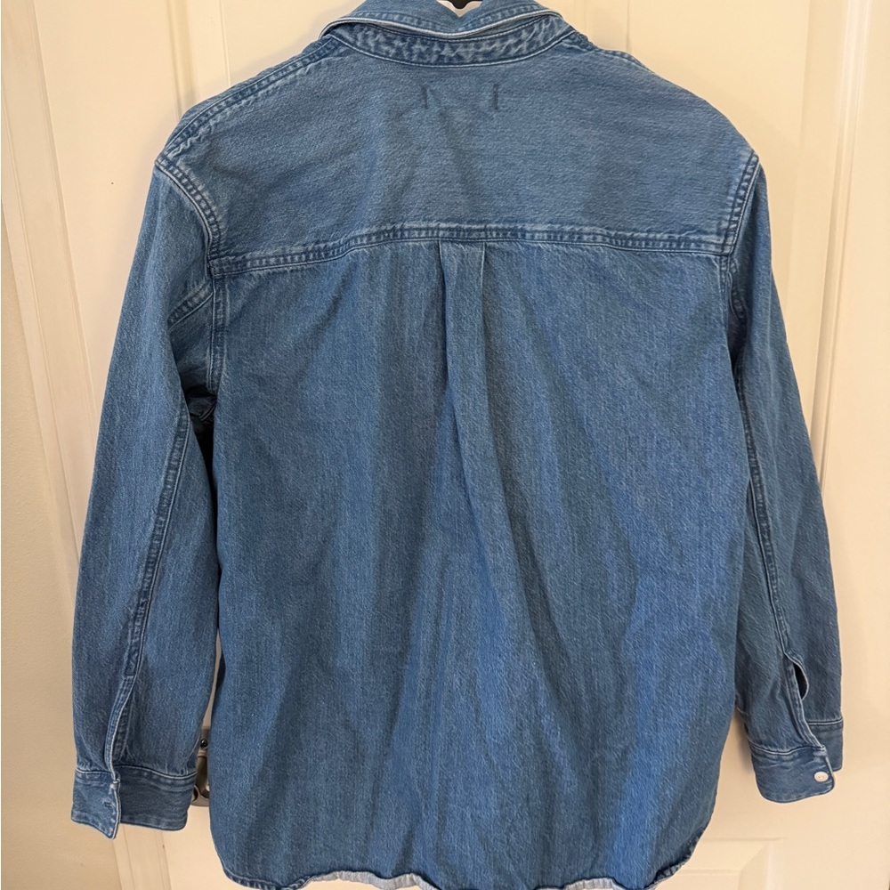 Madewell Vintage-style Button-Front Denim Shirt Jacket - Blue - Picture 2 of 4